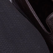 Chaussons Marron Fonc Fourr S Cuir Grain