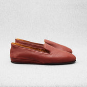 Chaussons Marron Fourr S Cuir Grain
