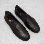 Chaussons Noirs - Cuir grainé
