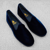 Furlanes bleu marine - Velours