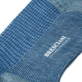 Gris Bleu Roi Pied De Poule Laine