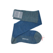 Gris Bleu Roi Pied De Poule Laine