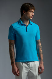Garment Dyed Cotton Piquet Short Sleeve Polo