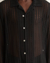 Meandering Lace Long Sleeve Shirt