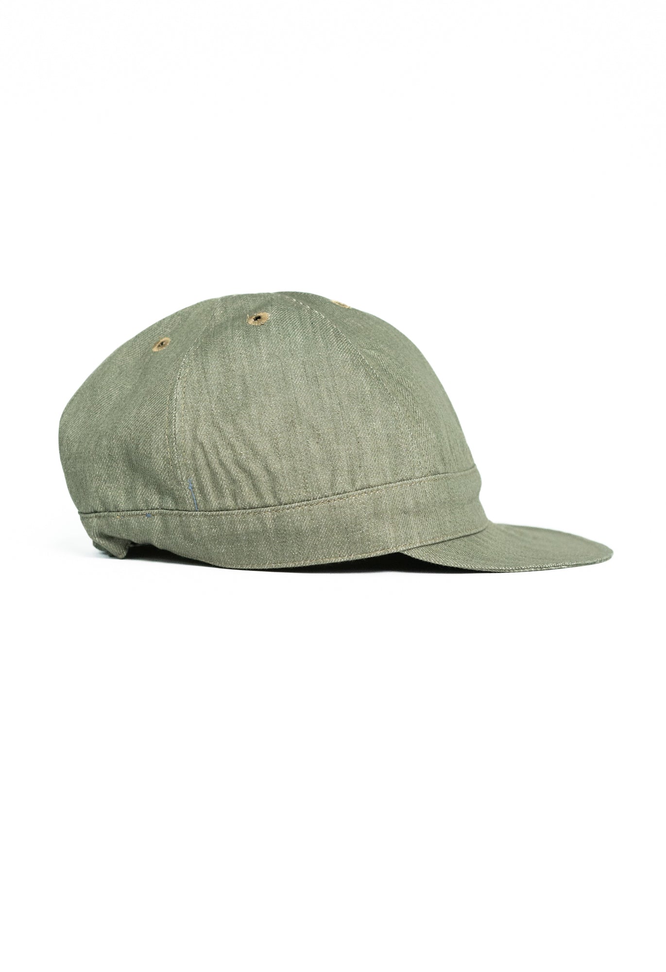 Mechanics Green Denim Cap