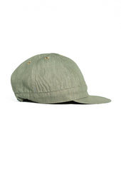 Mechanics Green Denim Cap