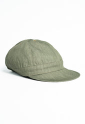 Mechanics Green Denim Cap