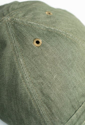 Mechanics Green Denim Cap