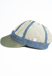 Mechanics Green Denim Cap