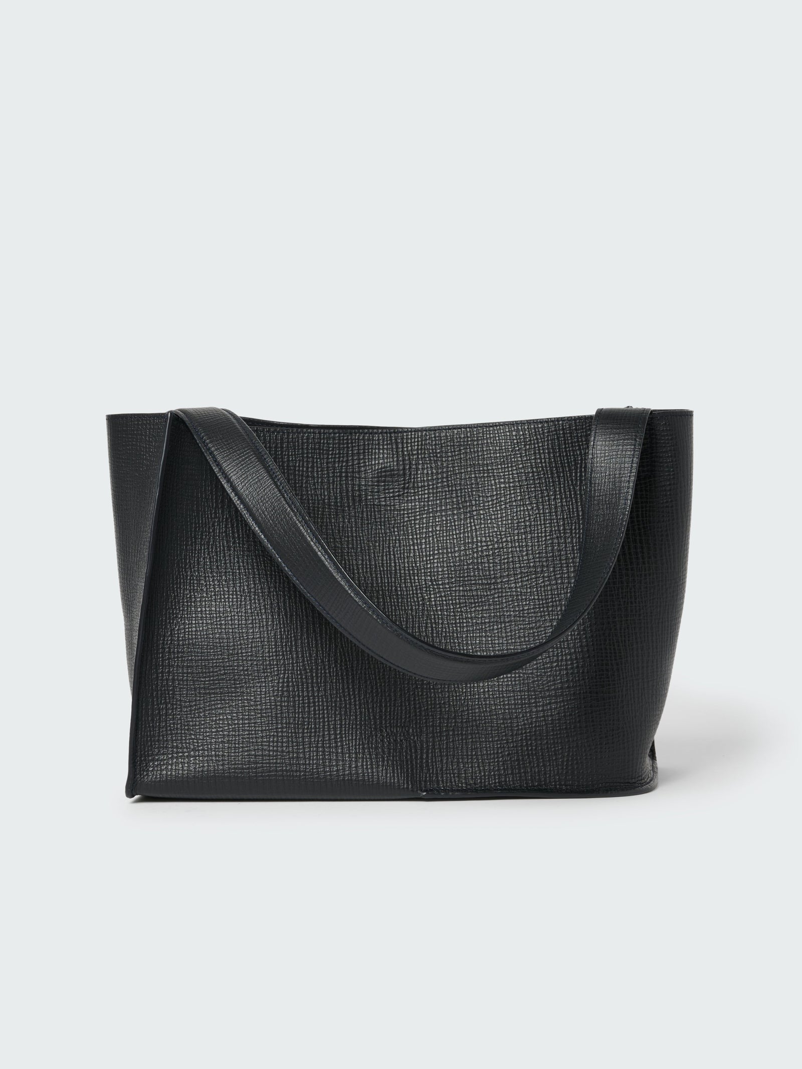 Doublet Leather Medi Bag In Darkest