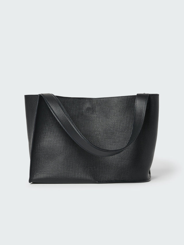 Doublet Leather Medi Bag in Darkest Navy