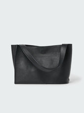 Doublet Leather Medi Bag In Darkest