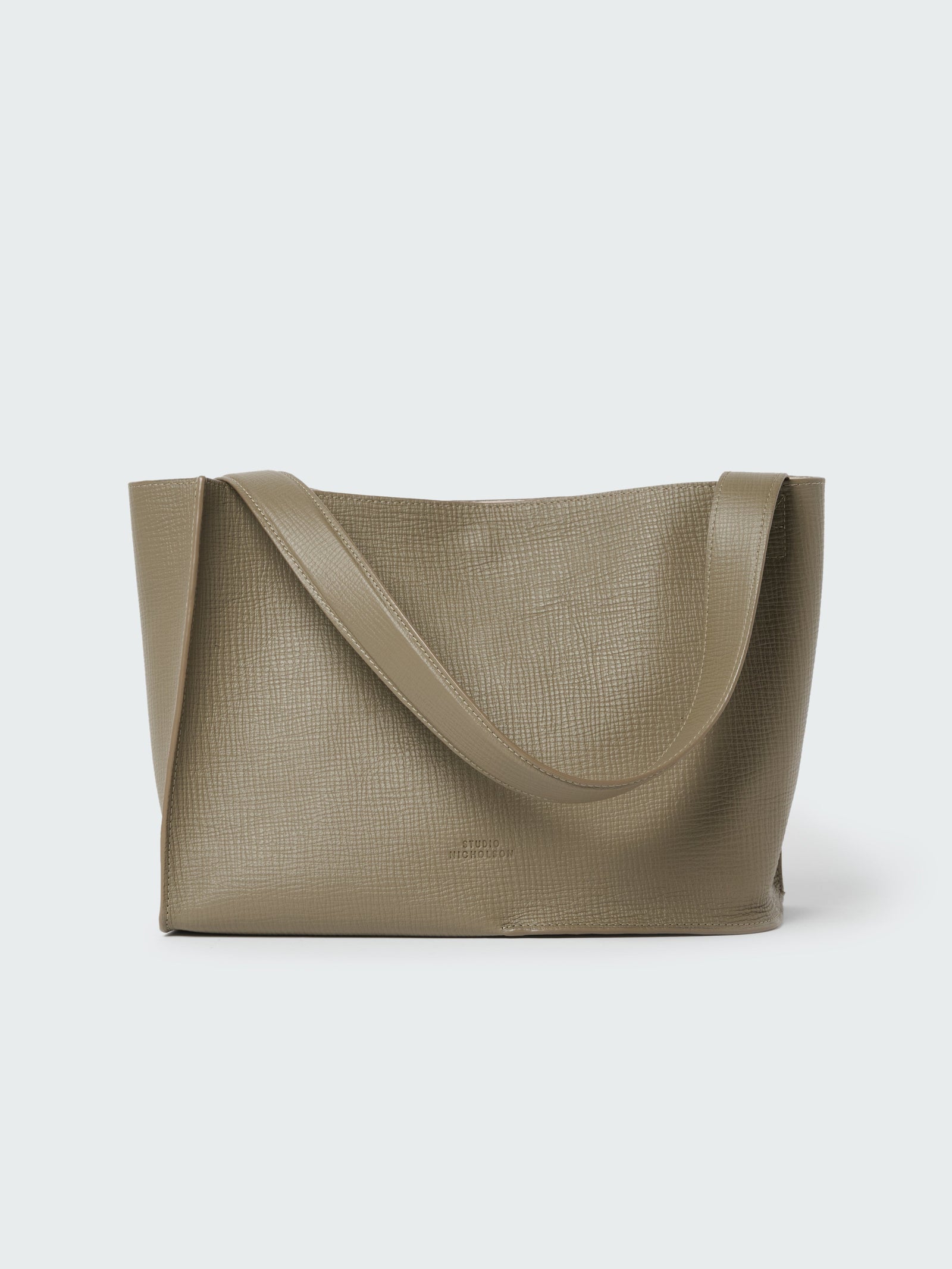 Doublet Leather Medi Bag In Elephant