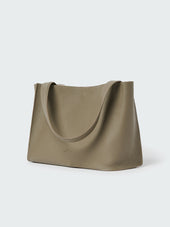 Doublet Leather Medi Bag In Elephant