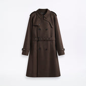 Blanefield Fox Brothers Double Breasted Wool Trench Coat