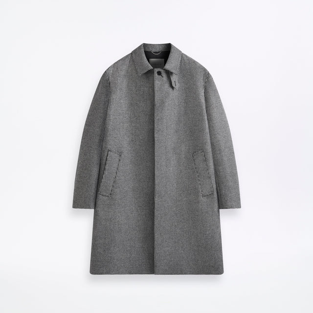 Dunkeld Houndstooth Wool Coat