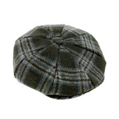 Men's Abraham Moon Check Tweed Newsboy Cap