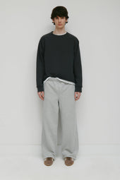 Men's Asr Cut-off Crewneck in Almost Black