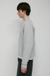 Men's Asr Cut-off Crewneck in Heather Grey