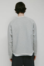 Men's Asr Cut-off Crewneck in Heather Grey