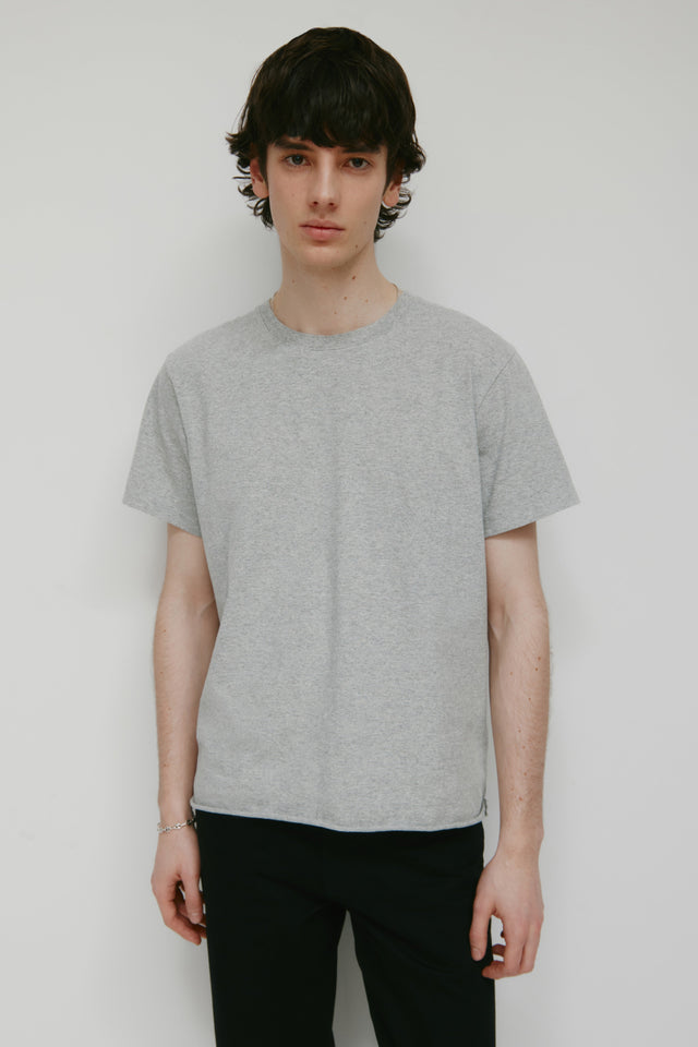 Men's Band Tee in Heather Grey