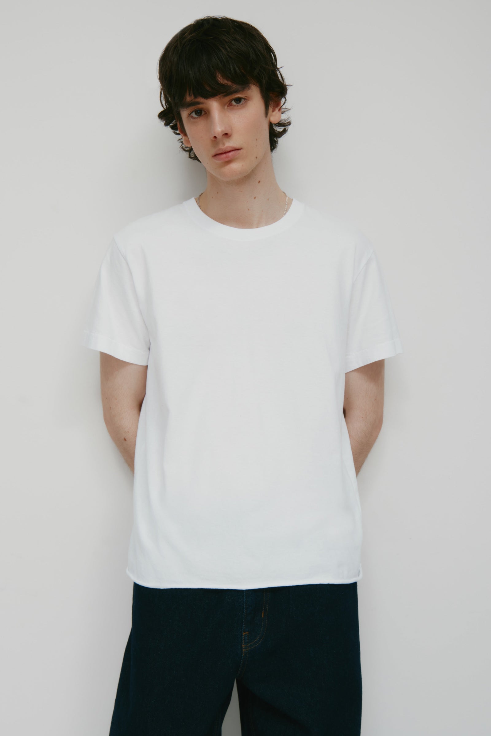Men's Band Tee in White