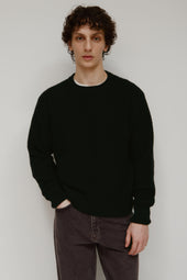 Men's Dahab Rollneck Sweater in Black