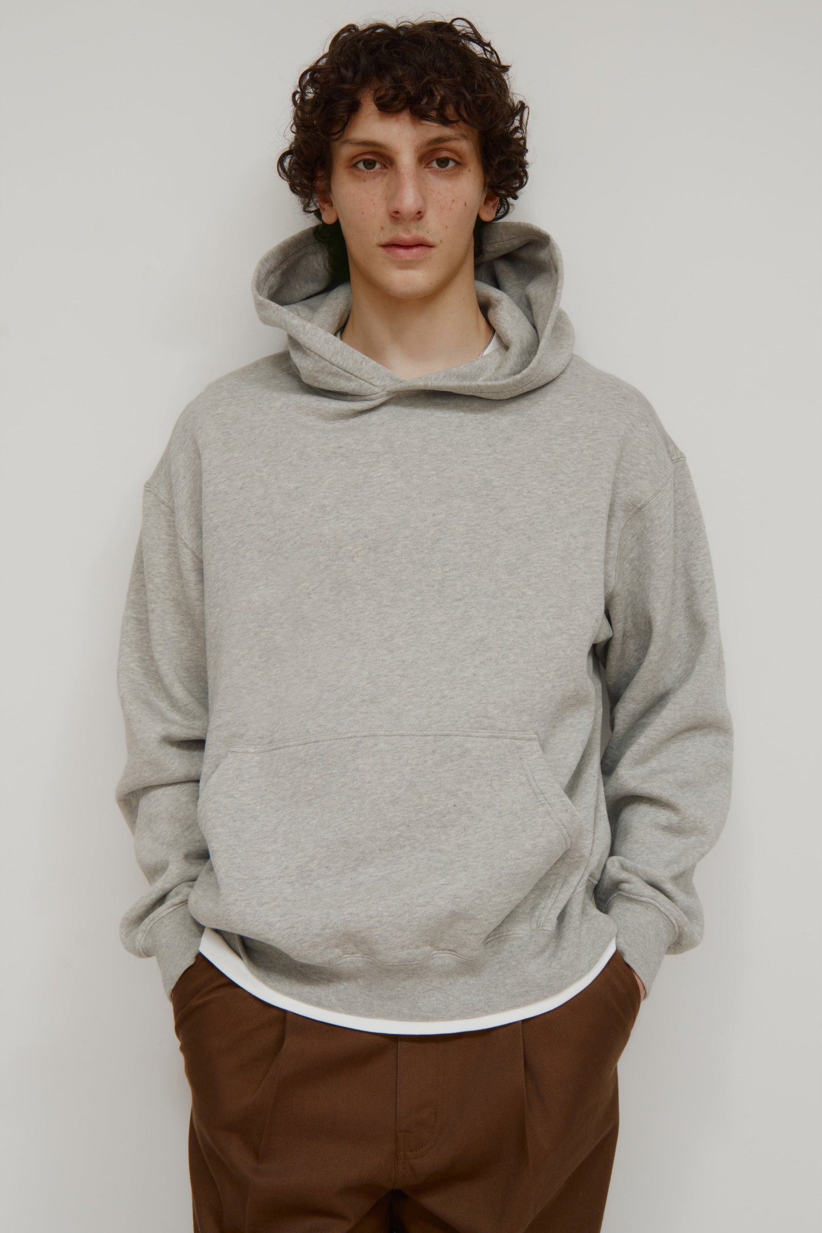 Men's Essential Hoodie in Heather Grey