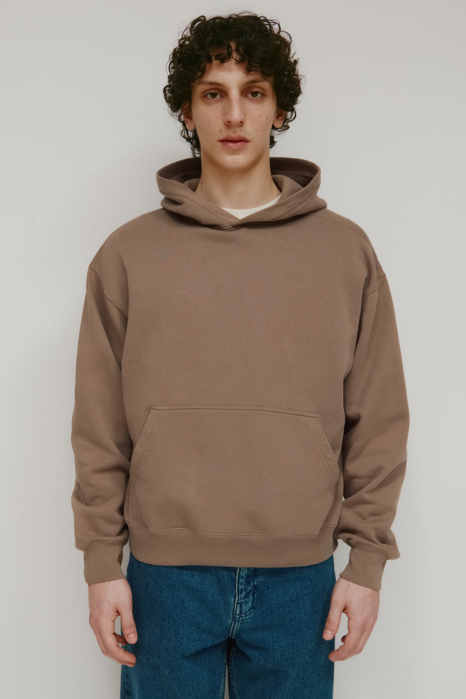 Men's Essential Hoodie in Taupe