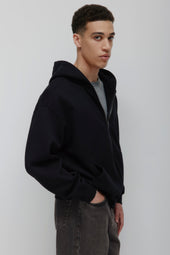 Men's Essential Zip Hoodie in Black