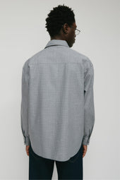 Men's Haydar Shirt in Grey/Lavender Ash Check