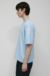 Men's Heavyweight Box Crew in Blue Aura