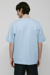 Men's Heavyweight Box Crew in Blue Aura