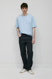 Men's Heavyweight Box Crew in Blue Aura