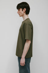 Men's Heavyweight Box Crew in Olive