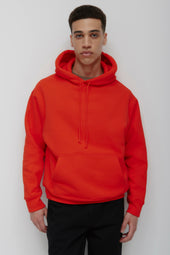 Men's Heavyweight Hoodie in Fiery Red