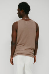 Men's Luxor Jersey Tank in Taupe