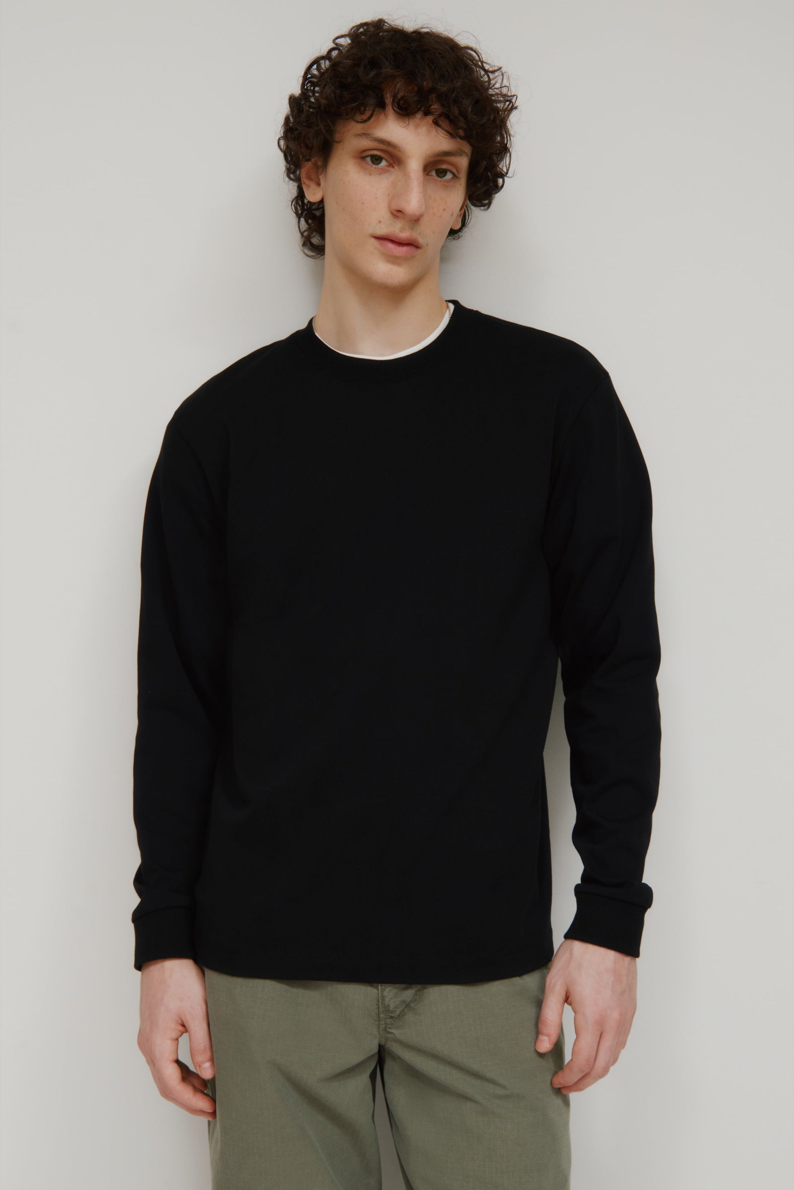 Men's Midweight Longsleeve in Black