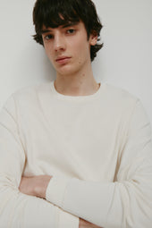 Men's Midweight Longsleeve in Marshmallow