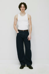 Men's Rib Tank in White