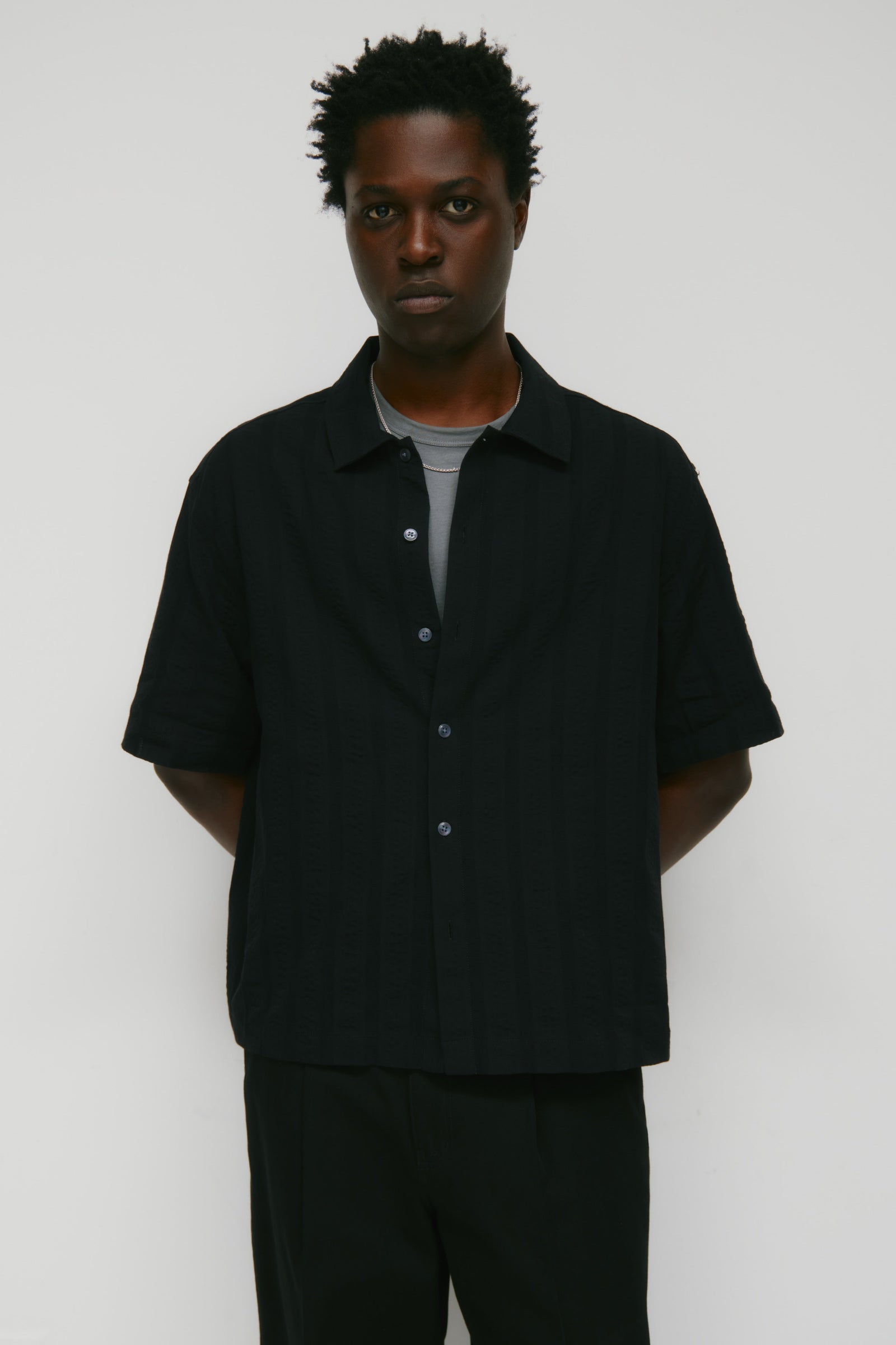 Men's Sadeem Shirt in Black