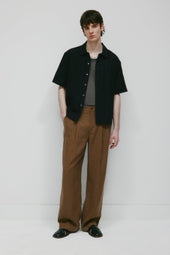 Men's Sila Linen Trouser in Teak