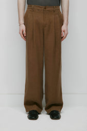Men's Sila Linen Trouser in Teak