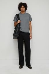 Men's Superfine Crew in Lava Smoke