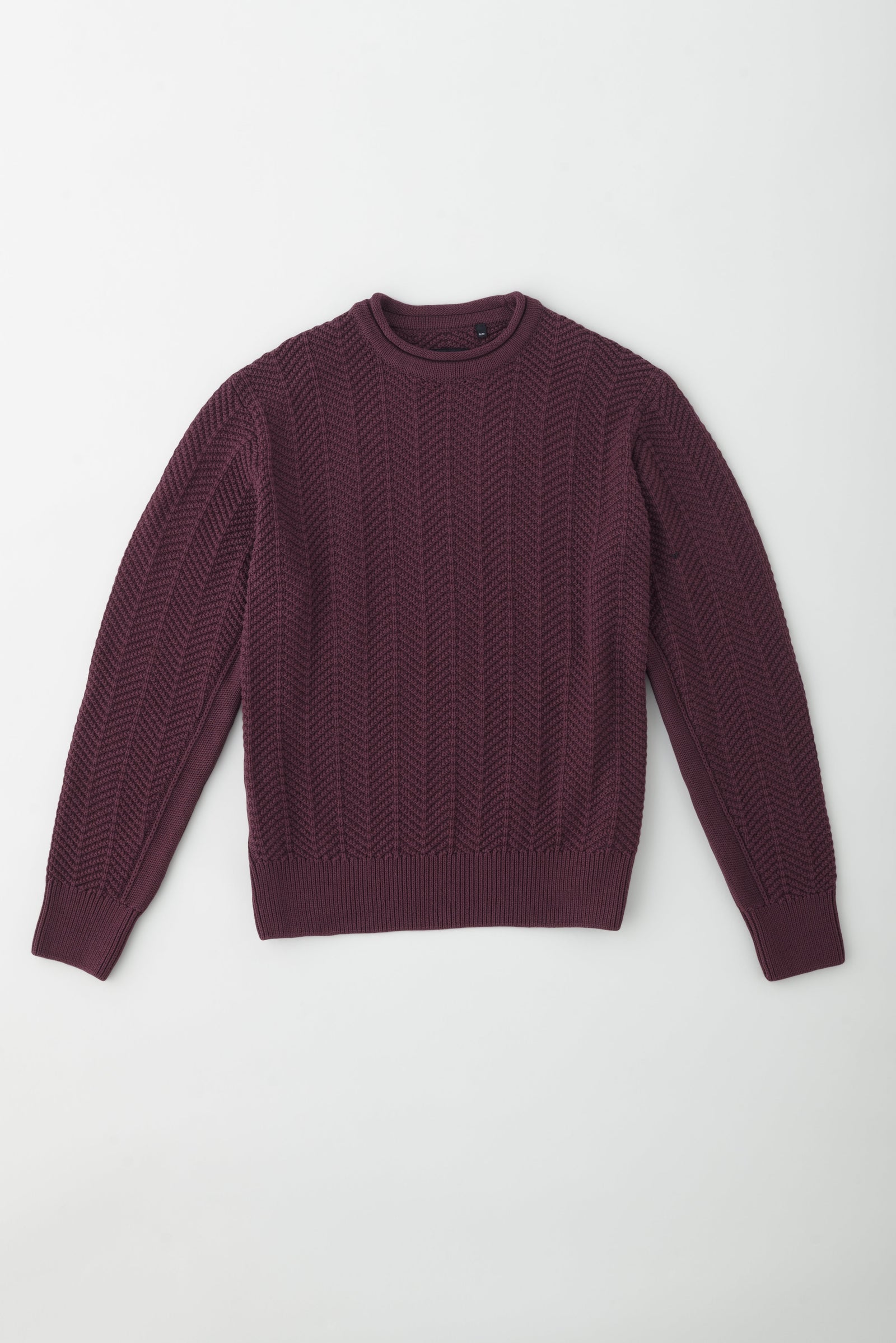 Men's Dahab Rollneck Sweater in Plum