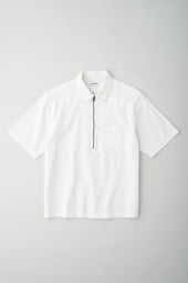 Men's Half Zip Shirt in Marshmallow
