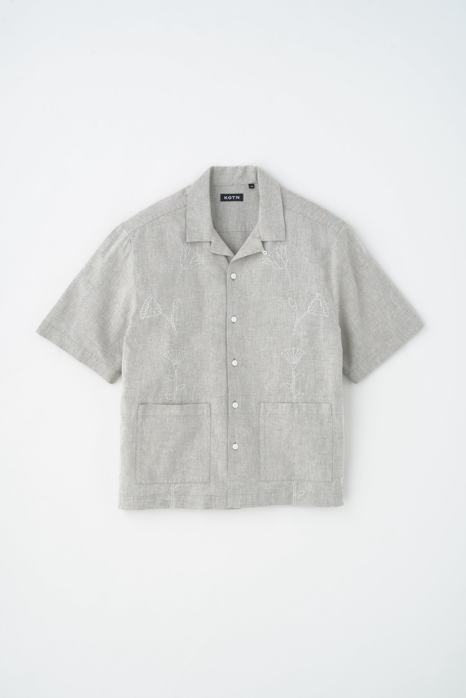 Linen Camp Shirt in Olive