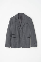 Wool Laureate Jacket in Charcoal Houndstooth