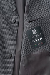 Wool Laureate Jacket in Charcoal Houndstooth