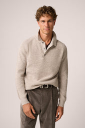 Merricks Polo - Wool and Cashmere - Oatmeal
